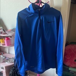 Nike Royal Blue Quarter-Zip Top